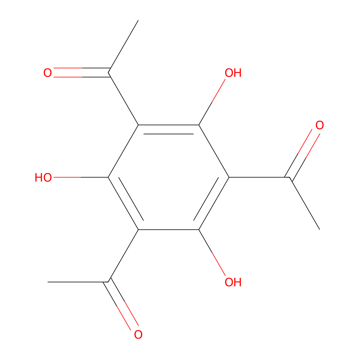 Triacetylphloroglucinol molecular structure, CAS 2161-87-7