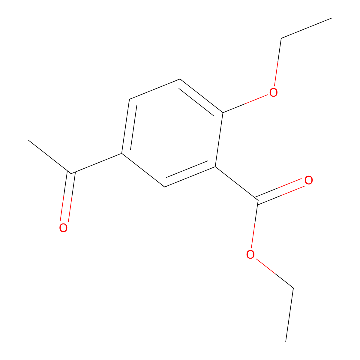 Ethyl 5-acetyl-2-ethoxybenzoate molecular structure, CAS 216143-90-7