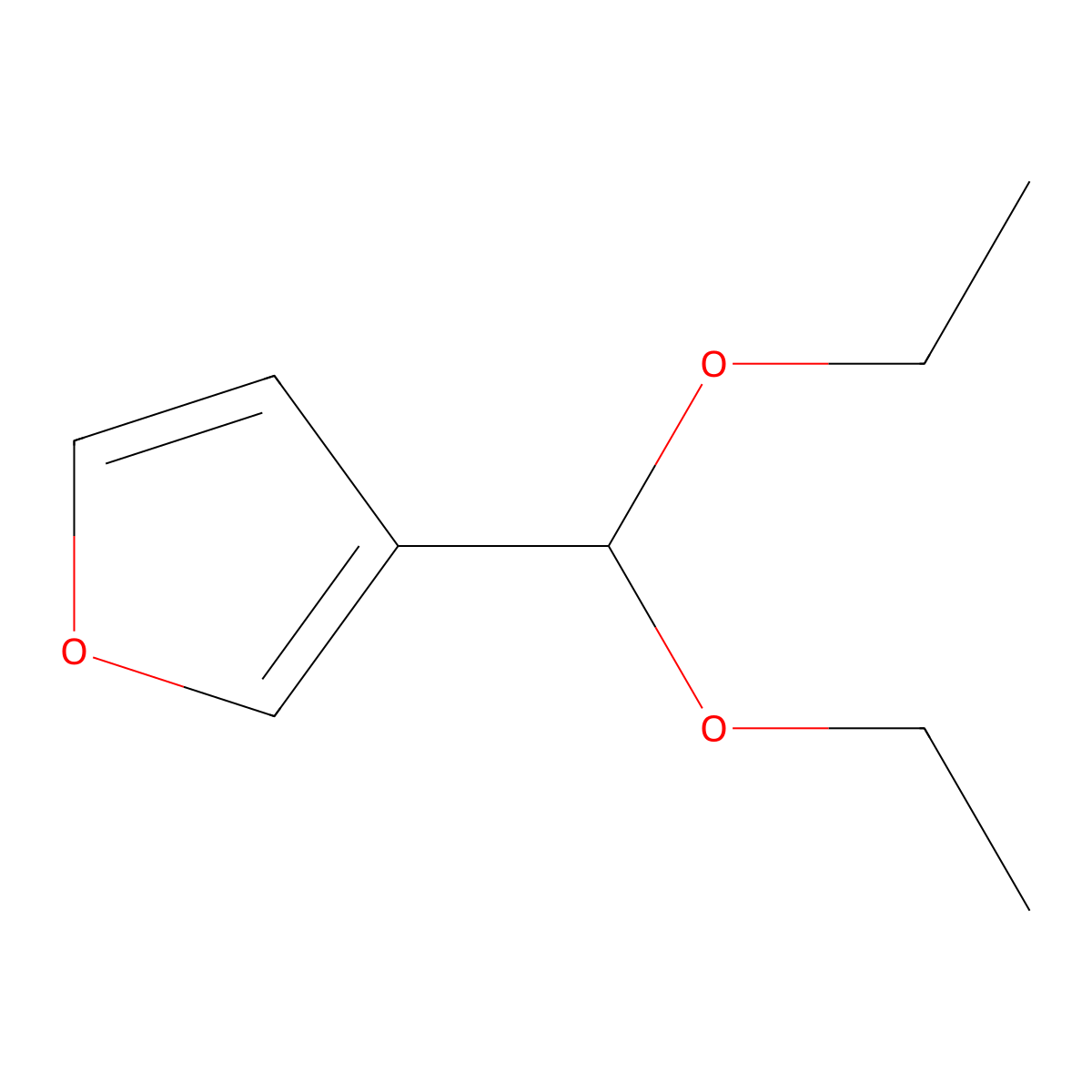 3-(Diethoxymethyl)furan molecular structure, CAS 216144-29-5