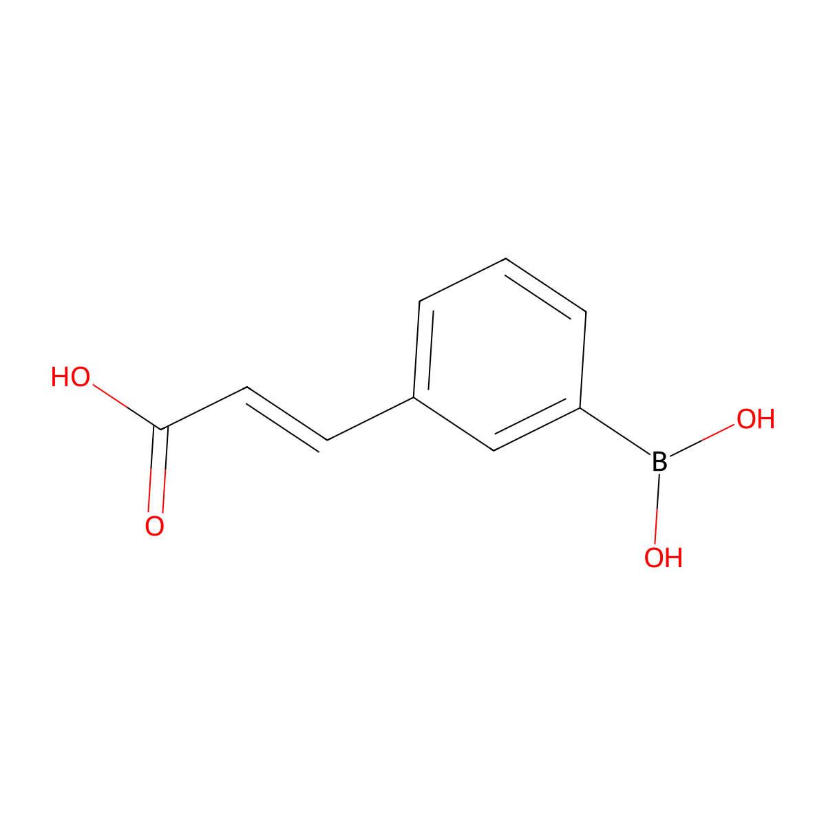 3-(2-Carboxyvinyl)benzeneboronic acid molecular structure, CAS 216144-91-1
