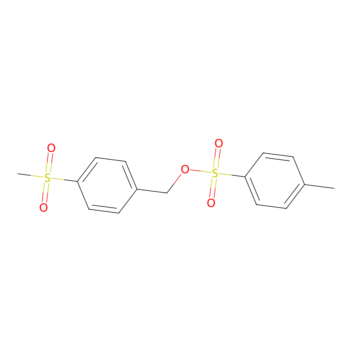 (4-Methanesulfonylphenyl)methyl 4-methylbenzene-1-sulfonate molecular structure, CAS 2161464-56-6