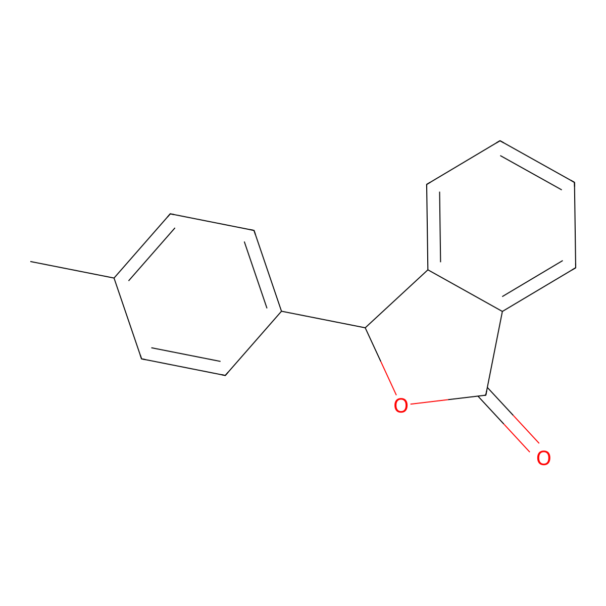 1(3H)-Isobenzofuranone, 3-(4-methylphenyl)- molecular structure, CAS 21615-75-8