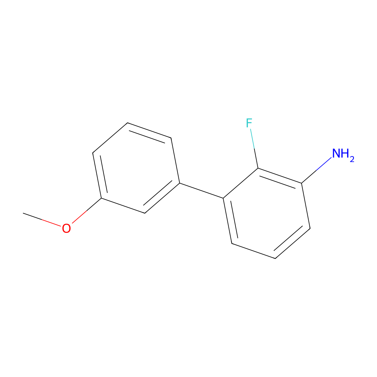 2-Fluoro-3'-methoxy-[1,1'-biphenyl]-3-amine molecular structure, CAS 2161568-31-4