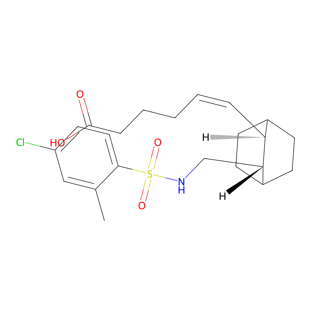 Ono-8711 molecular structure, CAS 216158-34-8