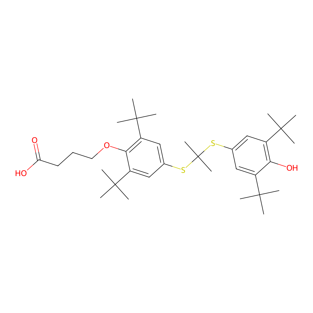Elsibucol molecular structure, CAS 216167-95-2