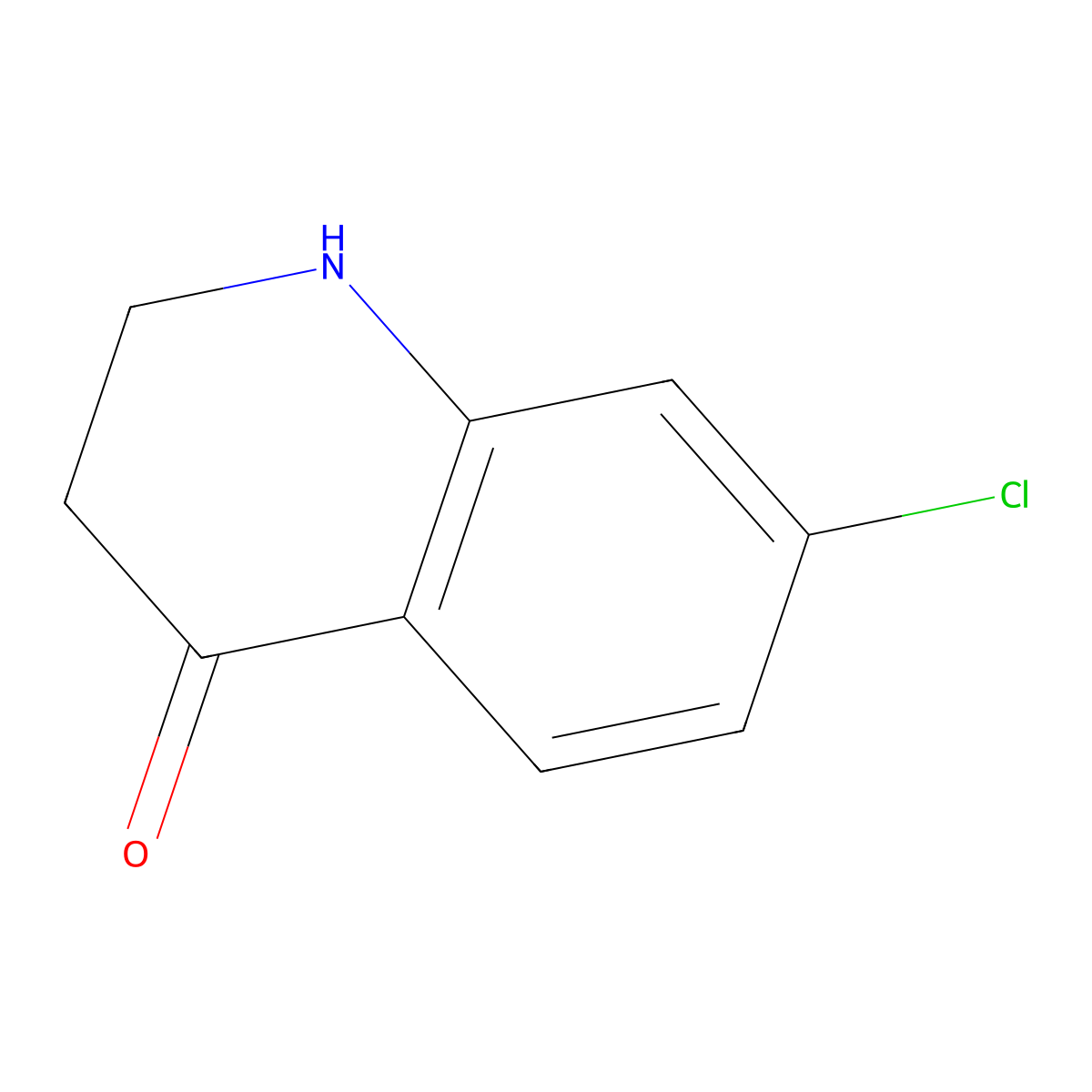 7-Chloro-2,3-dihydro-4-quinolone molecular structure, CAS 21617-15-2