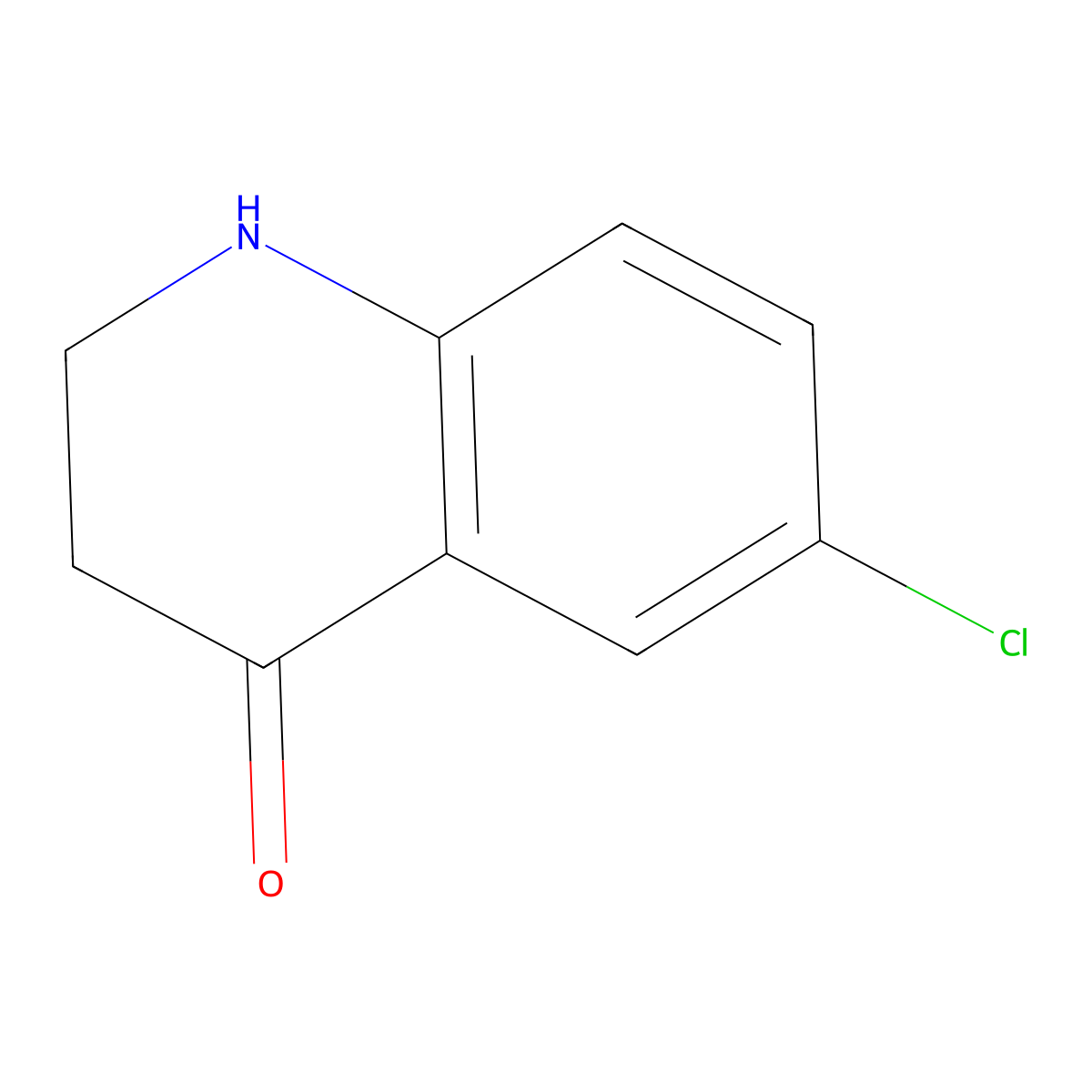 6-Chloro-1,2,3,4-tetrahydroquinolin-4-one molecular structure, CAS 21617-20-9