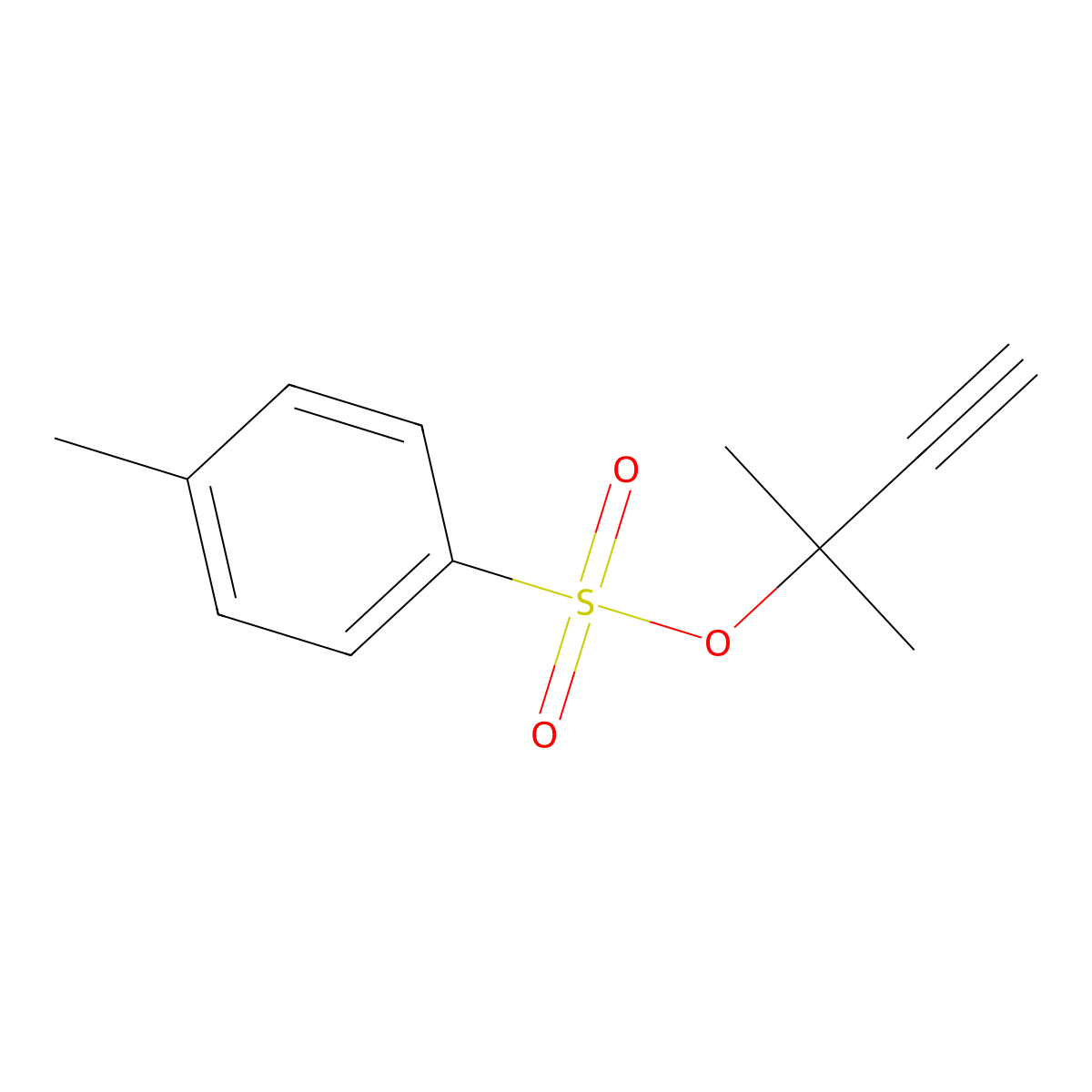 2-Methylbut-3-yn-2-yl 4-methylbenzene-1-sulfonate molecular structure, CAS 216172-04-2