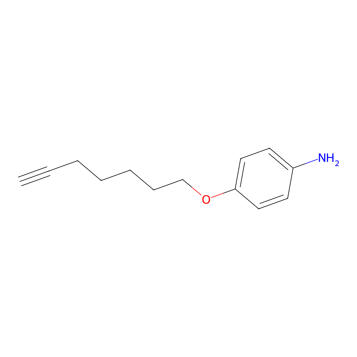 4-(Hept-6-yn-1-yloxy)aniline molecular structure, CAS 2161855-05-4