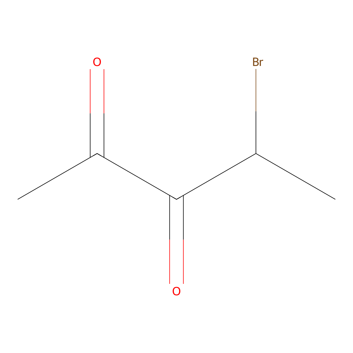 4-Bromopentane-2,3-dione molecular structure, CAS 21619-25-0