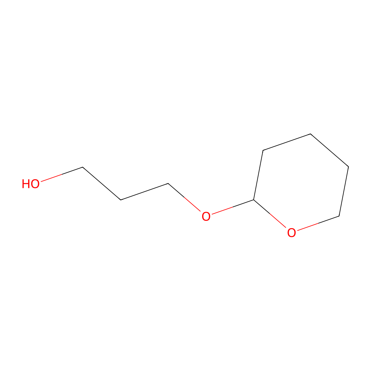 3-Tetrahydropyranyloxy-1-propanol molecular structure, CAS 2162-33-6