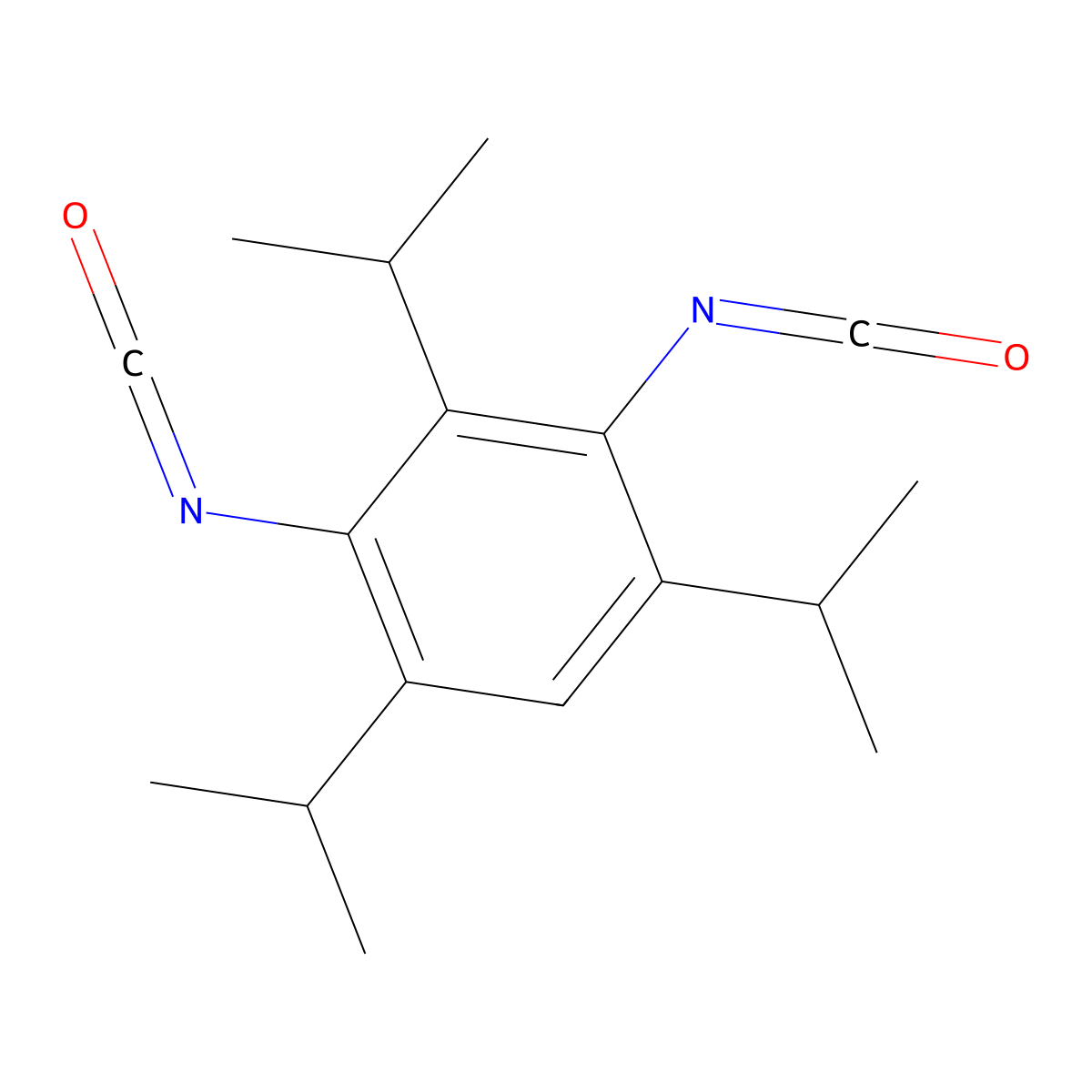 2,4,6-Triisopropyl-m-phenylene diisocyanate molecular structure, CAS 2162-73-4
