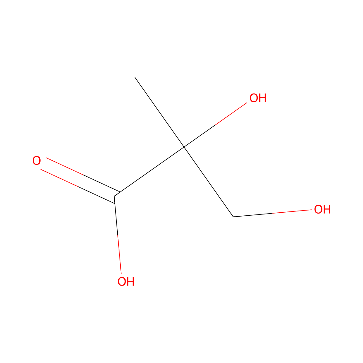 2-Methylglyceric acid molecular structure, CAS 21620-60-0