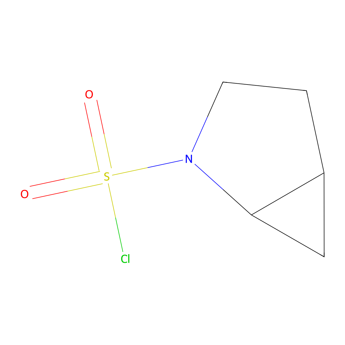 2-Azabicyclo(3.1.0)hexane-2-sulfonyl chloride molecular structure, CAS 2162013-21-8