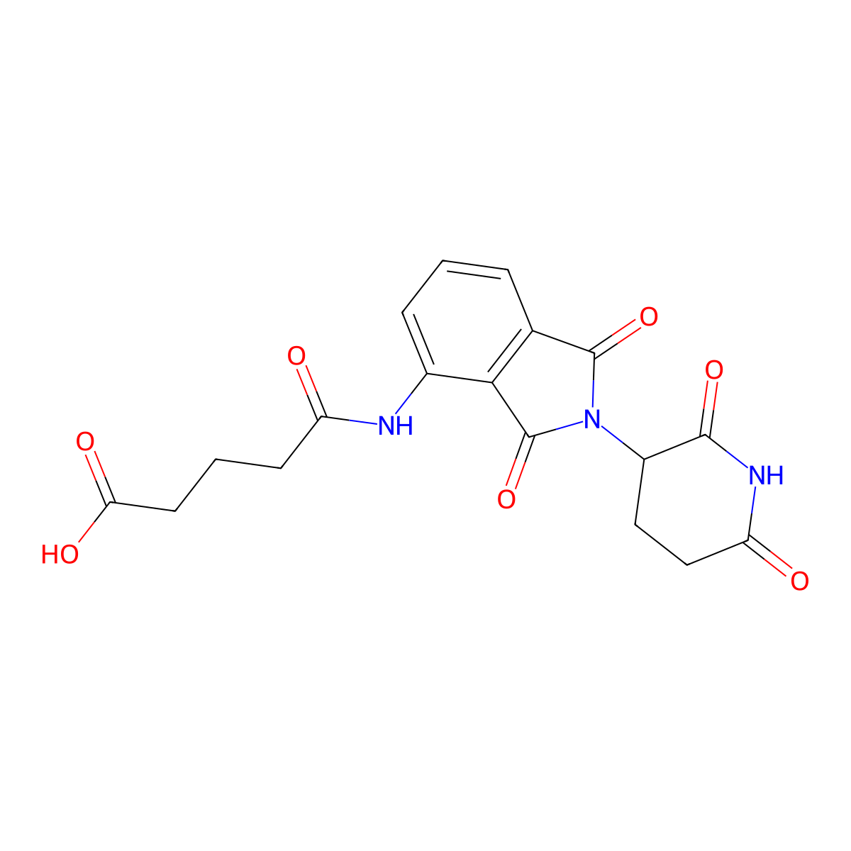 Pomalidomide-amido-C3-COOH molecular structure, CAS 2162120-77-4