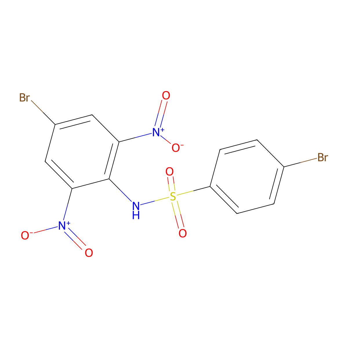 4-bromo-N-(4-bromo-2,6-dinitrophenyl)benzene-1-sulfonamide molecular structure, CAS 2162168-29-6