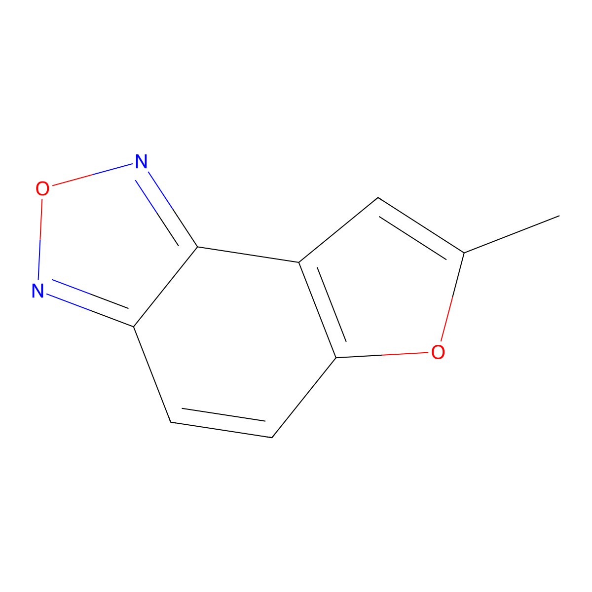 7-Methylfuro[3,2-E][2,1,3]benzoxadiazole molecular structure, CAS 216218-89-2