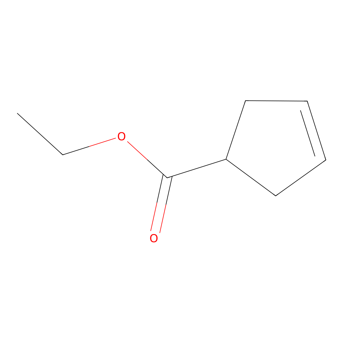 Ethyl 3-Cyclopentene-1-carboxylate molecular structure, CAS 21622-01-5