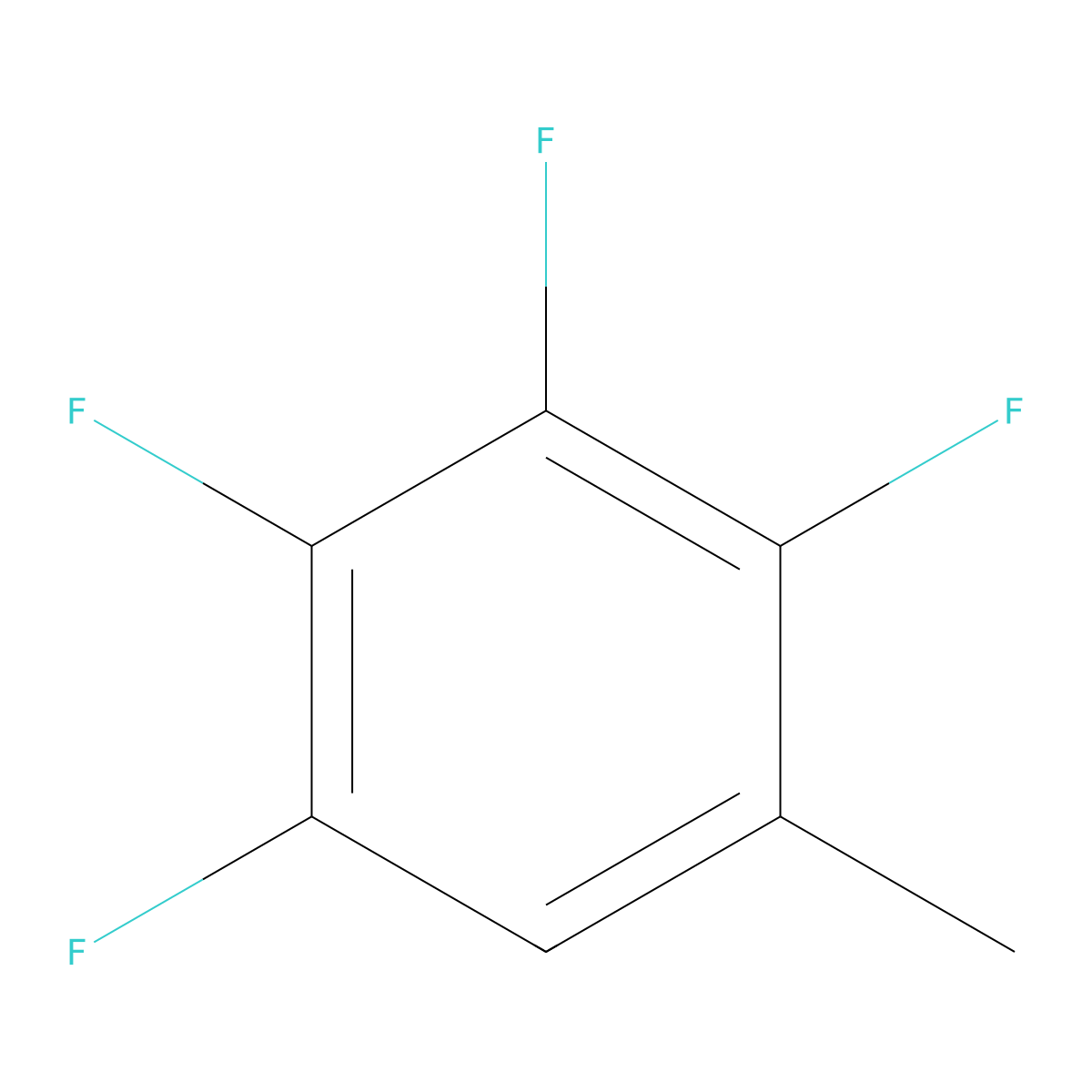 2,3,4,5-Tetrafluorotoluene molecular structure, CAS 21622-19-5