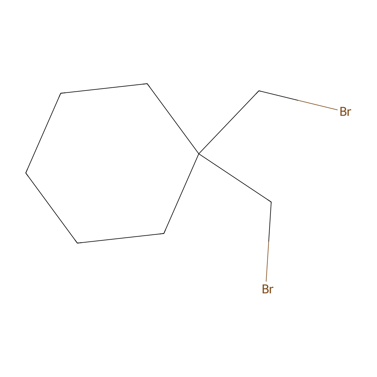 1,1-Bis(Bromomethyl)cyclohexane molecular structure, CAS 21623-88-1
