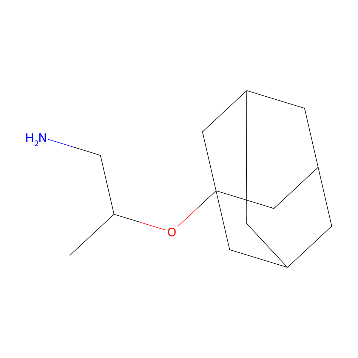 2-(1-Adamantyloxy)-1-propanamine molecular structure, CAS 21623-91-6
