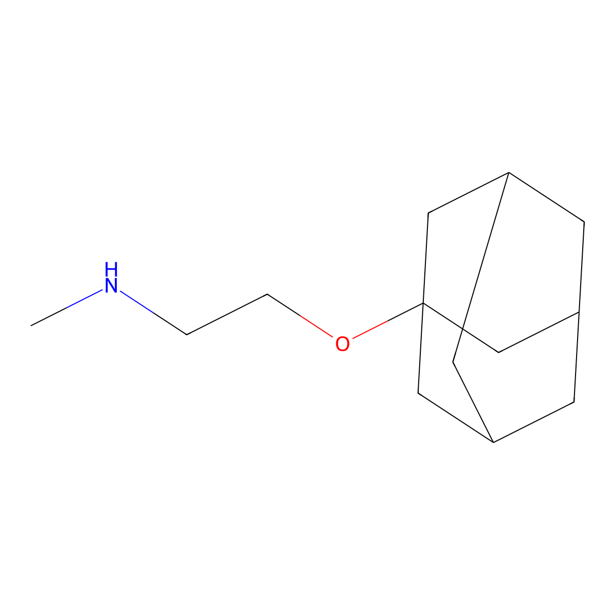 [2-(1-Adamantyloxy)ethyl]methylamine molecular structure, CAS 21623-95-0