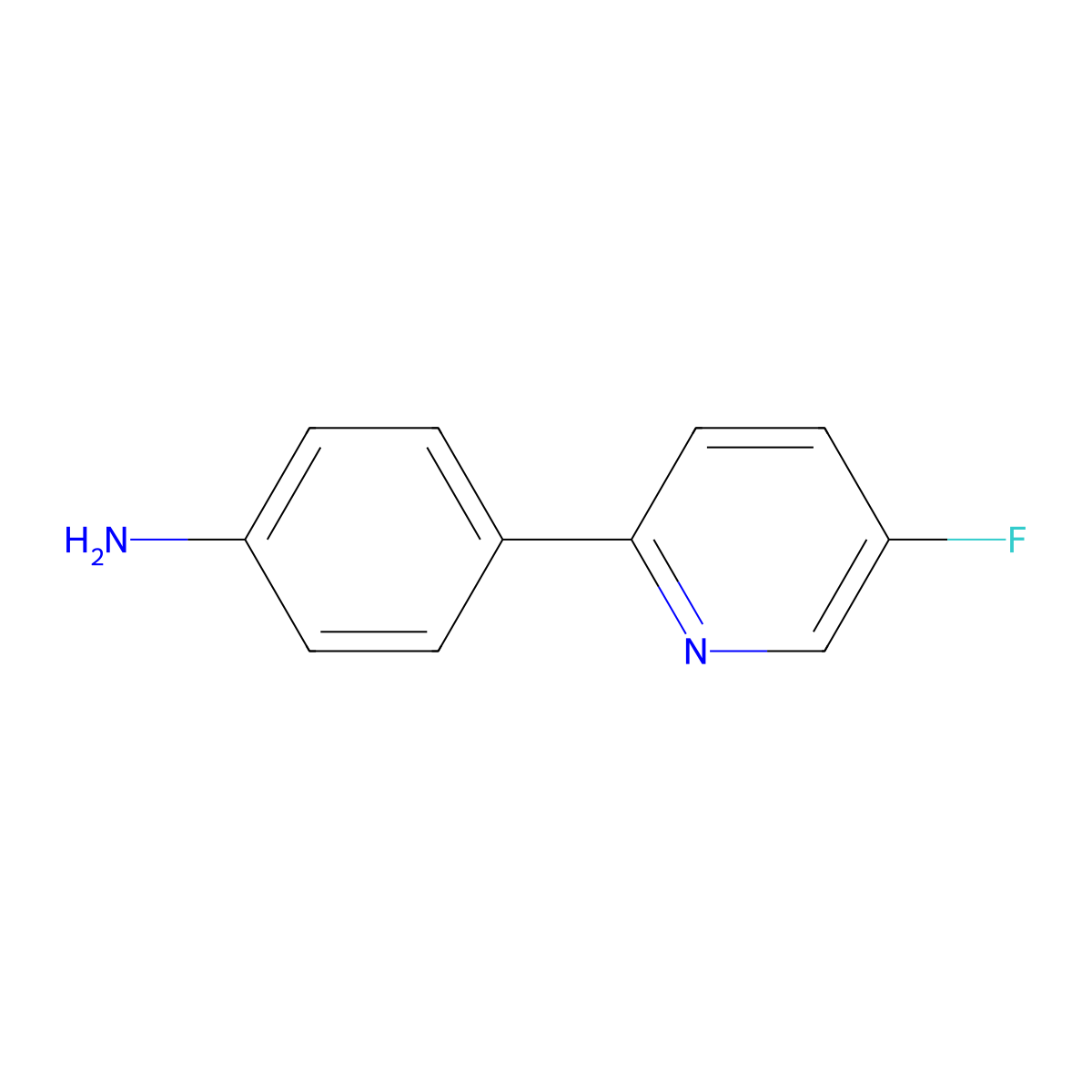 4-(5-Fluoropyridin-2-yl)aniline molecular structure, CAS 2162328-09-6
