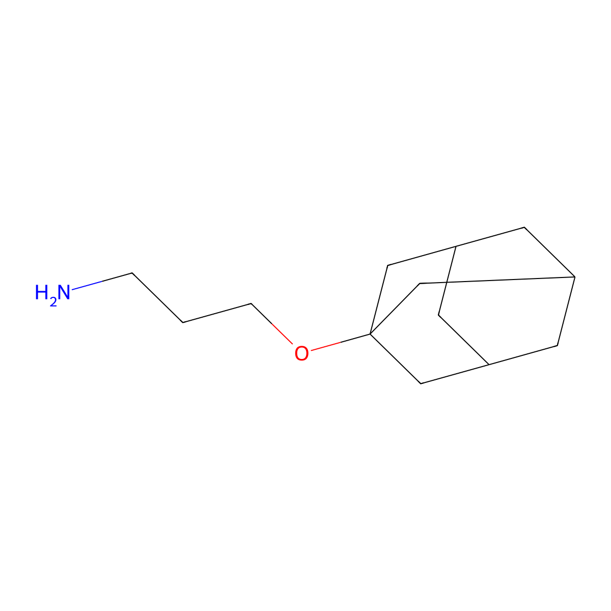 3-(1-Adamantyloxy)propan-1-amine molecular structure, CAS 21624-07-7