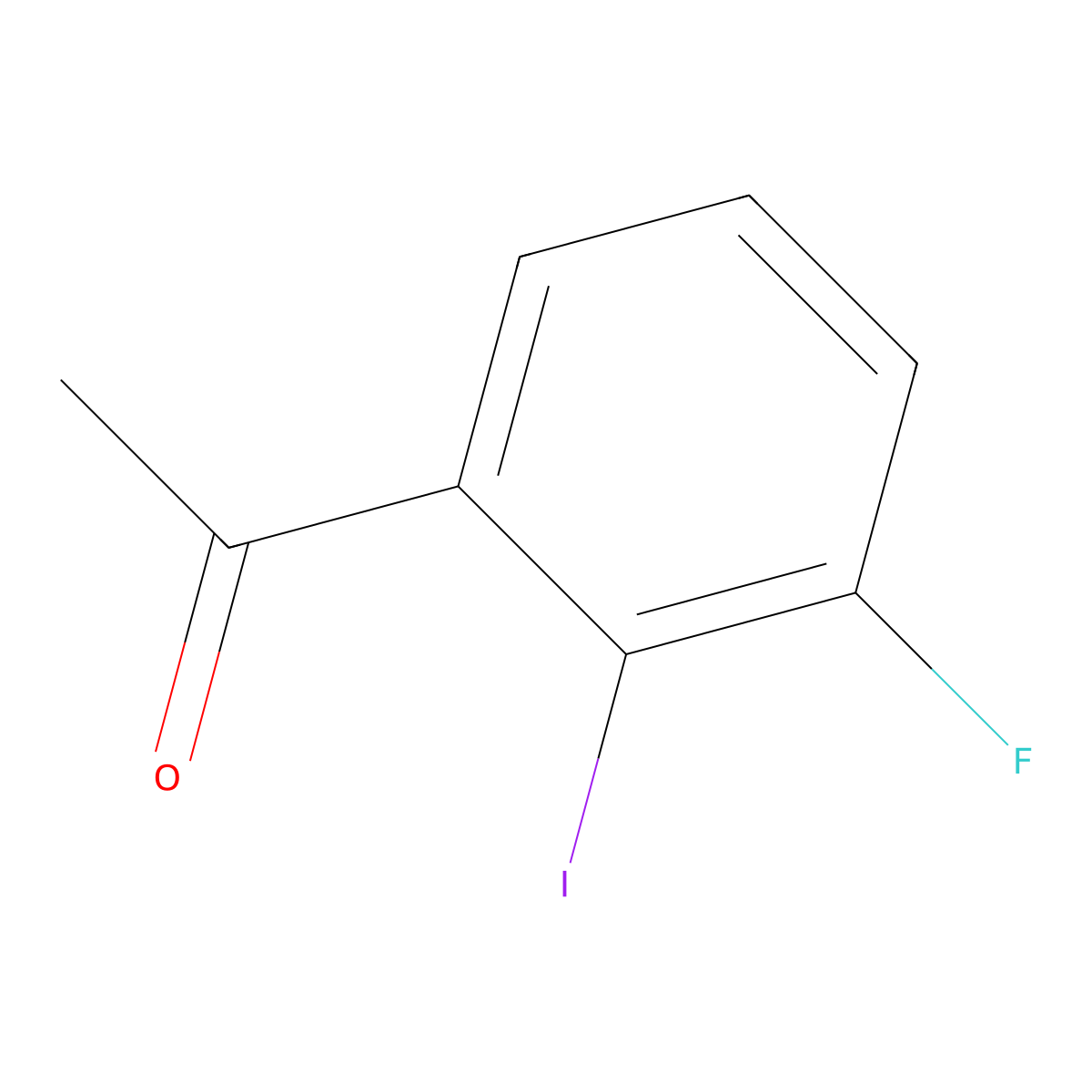 1-(3-Fluoro-2-iodophenyl)ethanone molecular structure, CAS 2162528-71-2