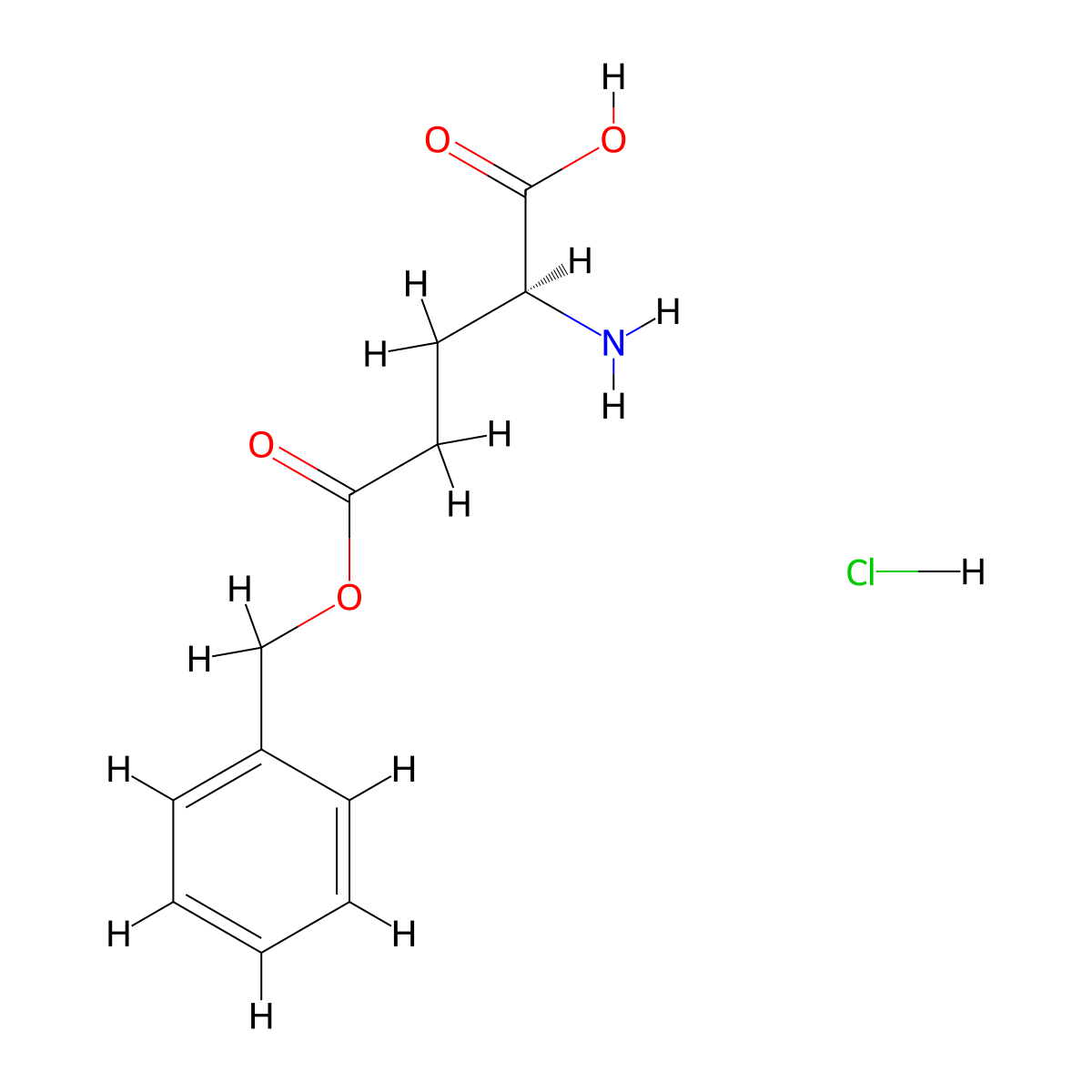 Glutamic acid gamma-benzyl ester molecular structure, CAS 216254-62-5