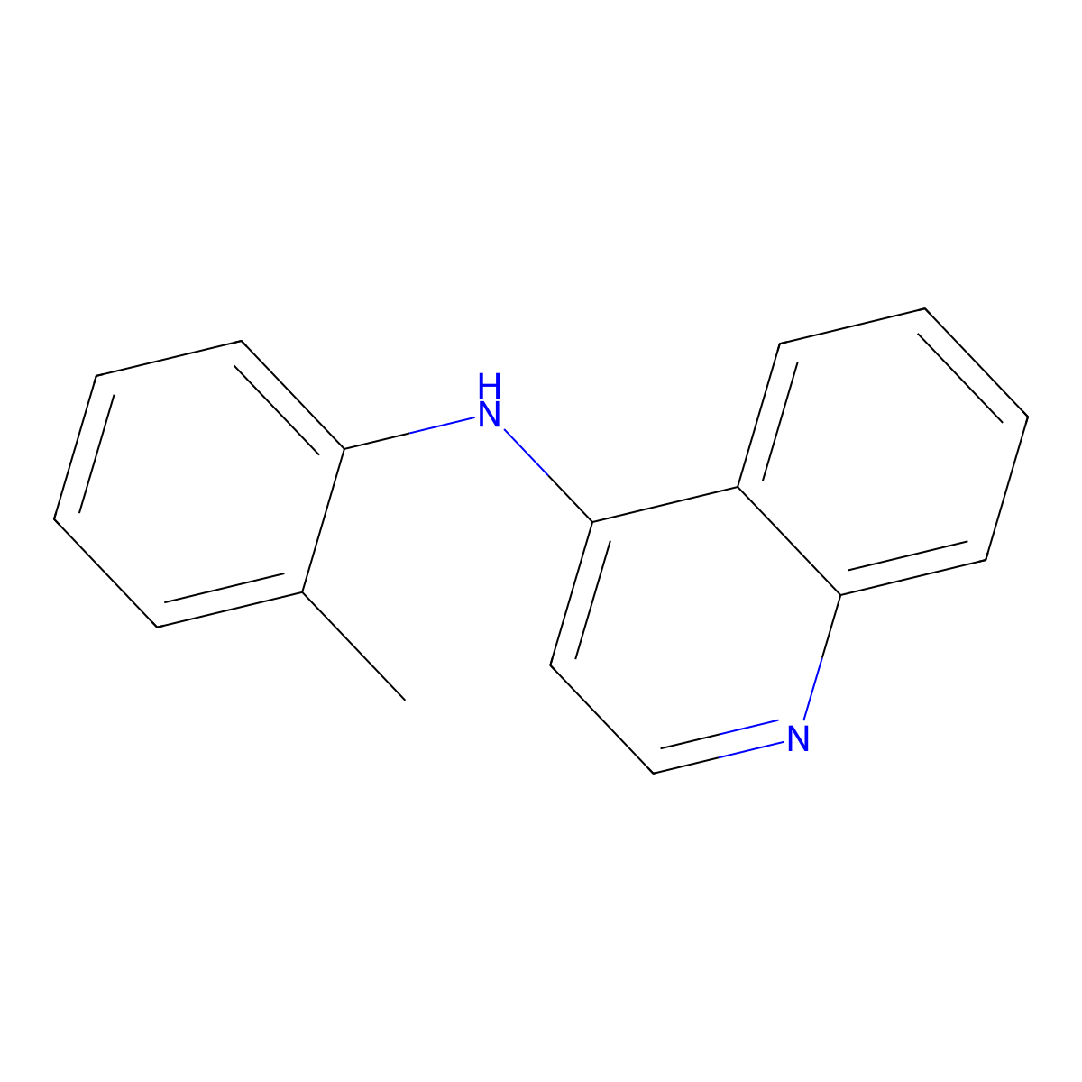 N-(2-methylphenyl)quinolin-4-amine molecular structure, CAS 21626-50-6