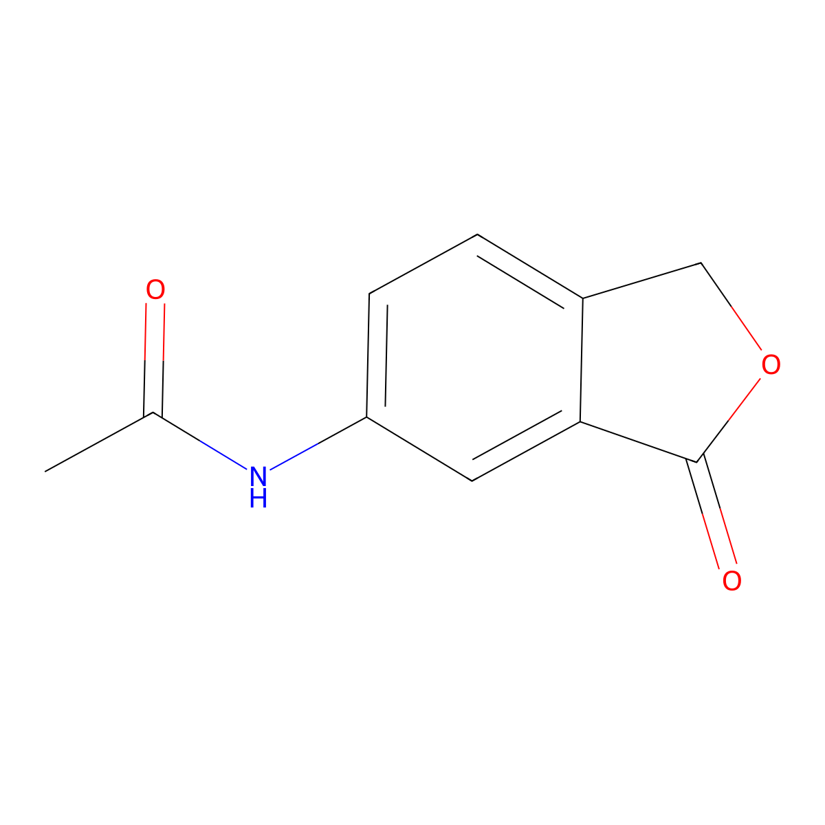 N-(3-oxo-1,3-dihydro-2-benzofuran-5-yl)acetamide molecular structure, CAS 21626-90-4