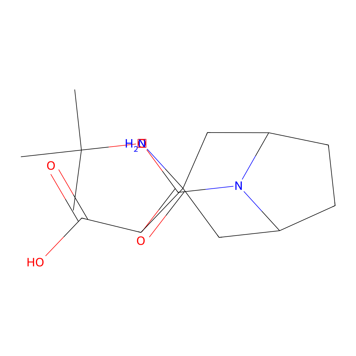 2-(3-Amino-8-((tert-butoxy)carbonyl)-8-azabicyclo(3.2.1)octan-3-yl)acetic acid molecular structure, CAS 2162736-02-7