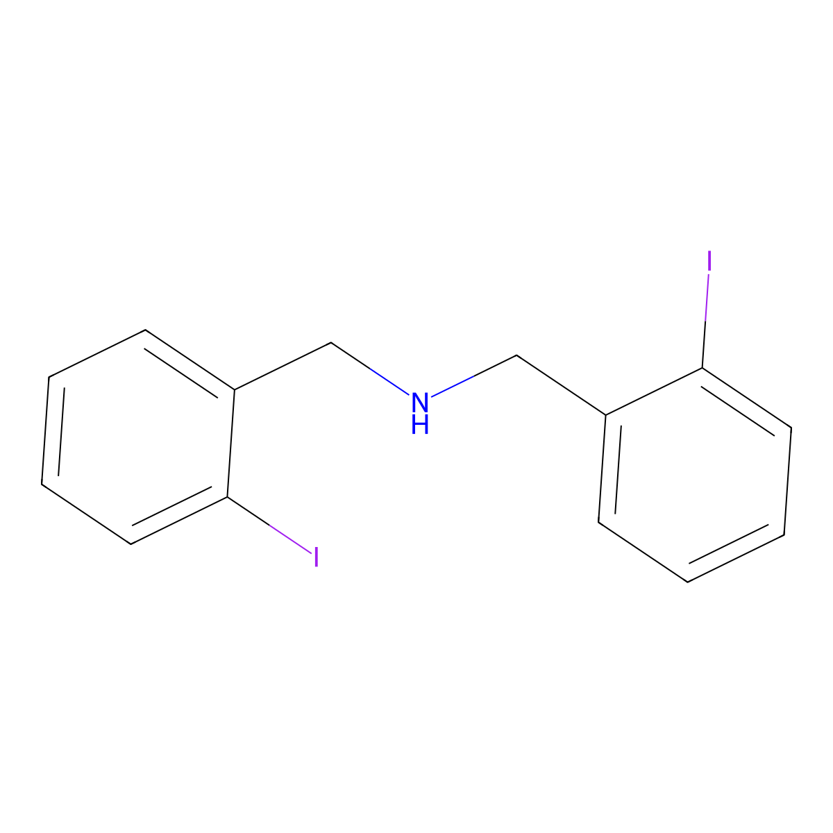 Bis(2-iodobenzyl)amine molecular structure, CAS 2162973-97-7