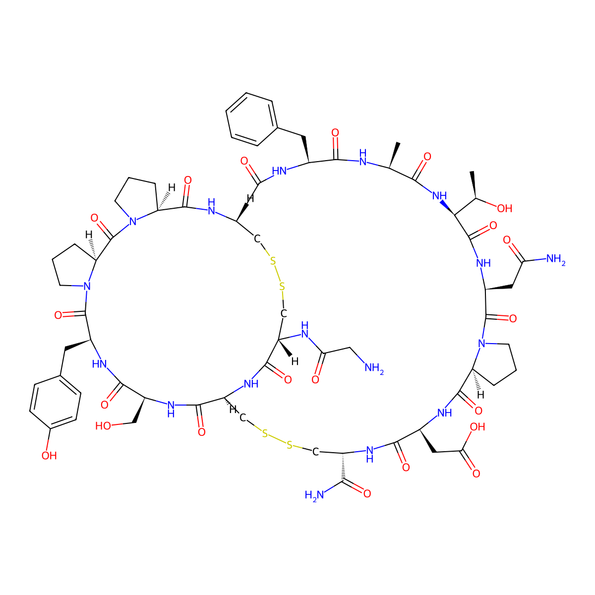 Alpha-Conotoxin AuIB molecular structure, CAS 216299-21-7