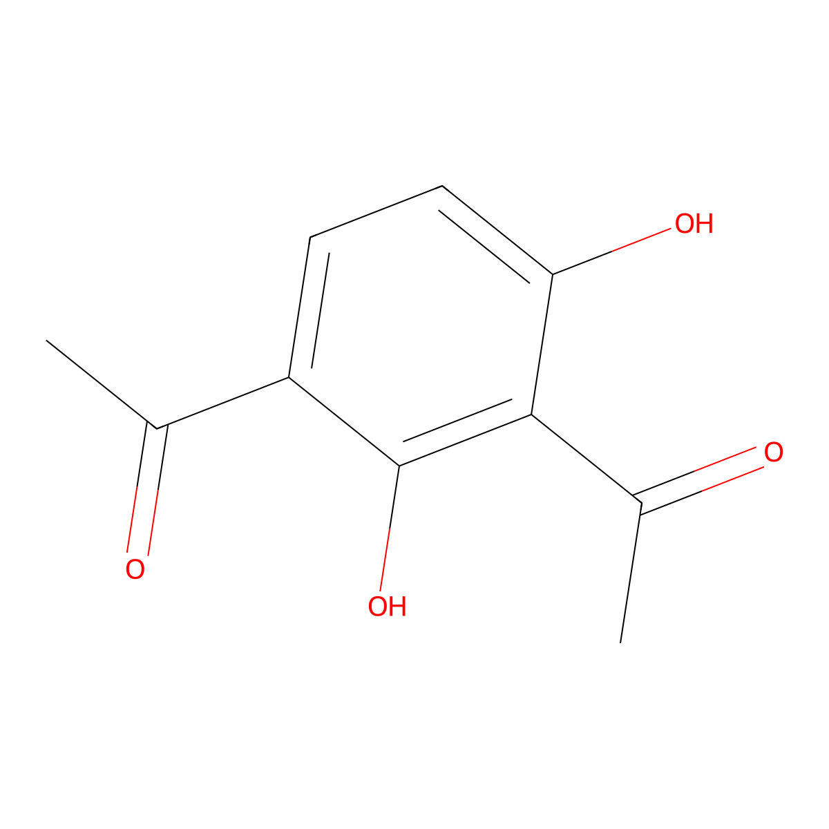 2,4-Diacetyl-1,3-benzenediol molecular structure, CAS 2163-12-4