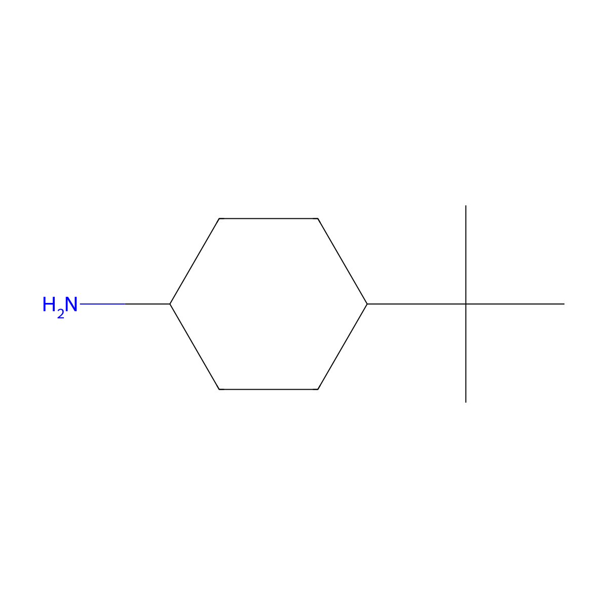 4-tert-Butylcyclohexylamine molecular structure, CAS 2163-33-9