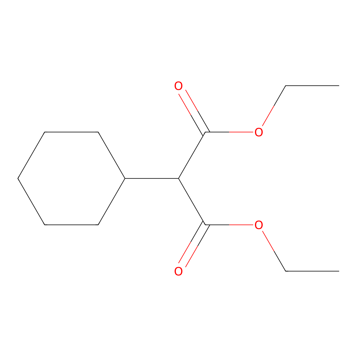 Diethyl 2-cyclohexylmalonate molecular structure, CAS 2163-44-2