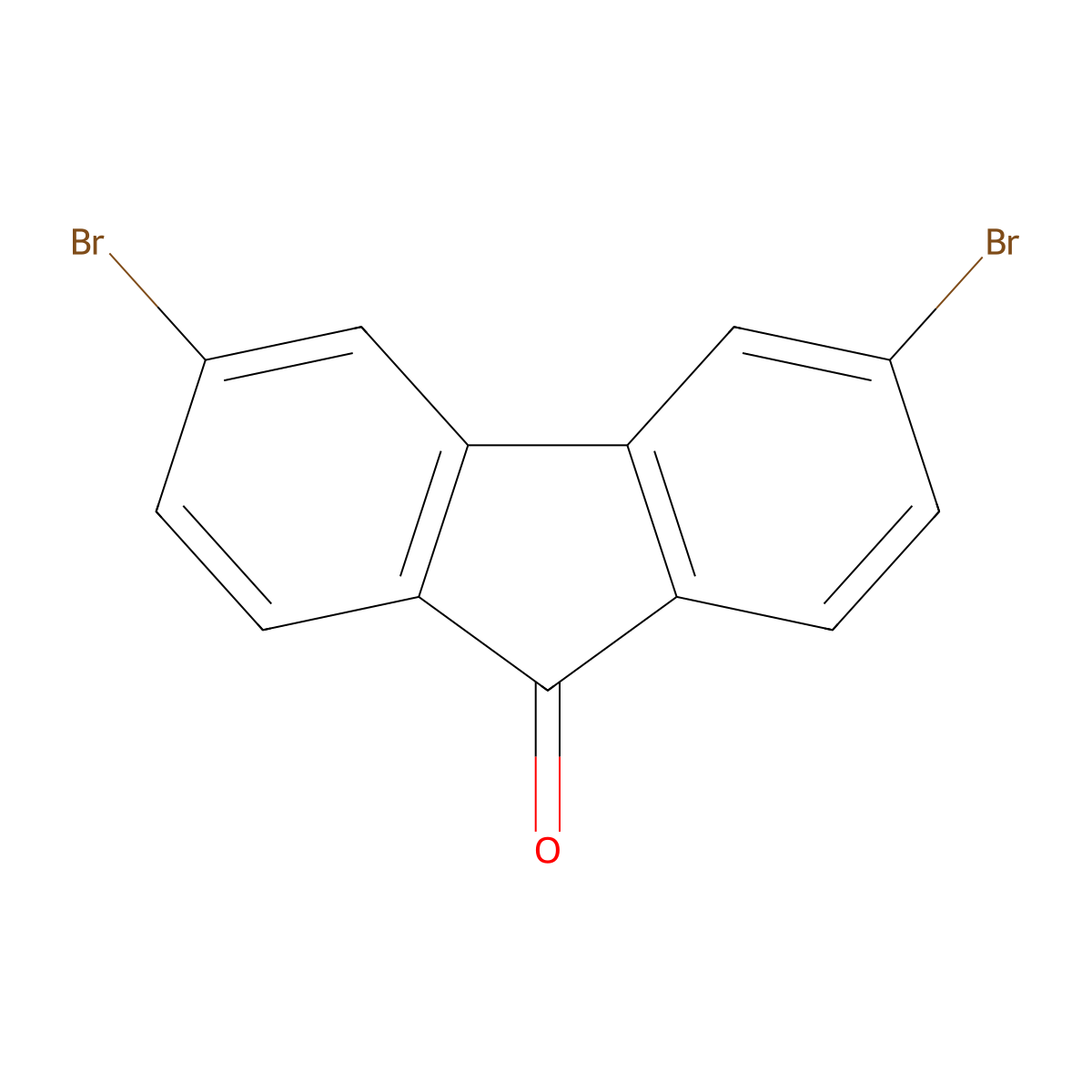 3,6-Dibromo-9H-fluoren-9-one216312-73-1 molecular structure, CAS 216312-73-1