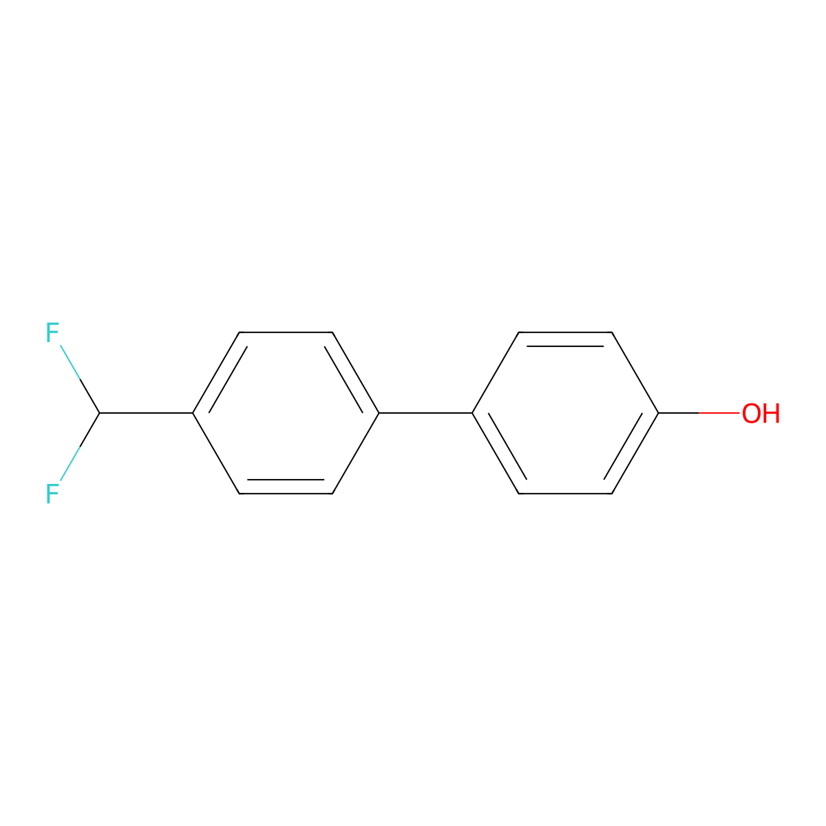 4'-(Difluoromethyl)[1,1'-biphenyl]-4-ol molecular structure, CAS 2163157-75-1