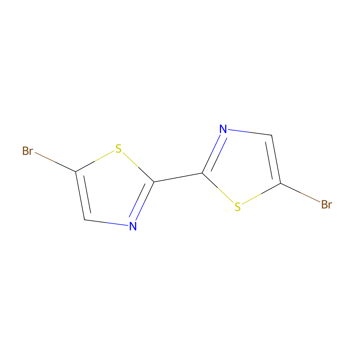 5,5'-Dibromo-2,2'-bithiazole molecular structure, CAS 216318-95-5