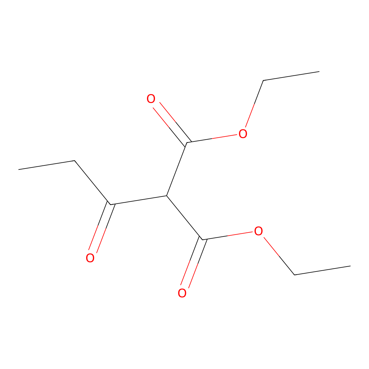 1,3-Diethyl 2-(1-oxopropyl)propanedioate molecular structure, CAS 21633-77-2