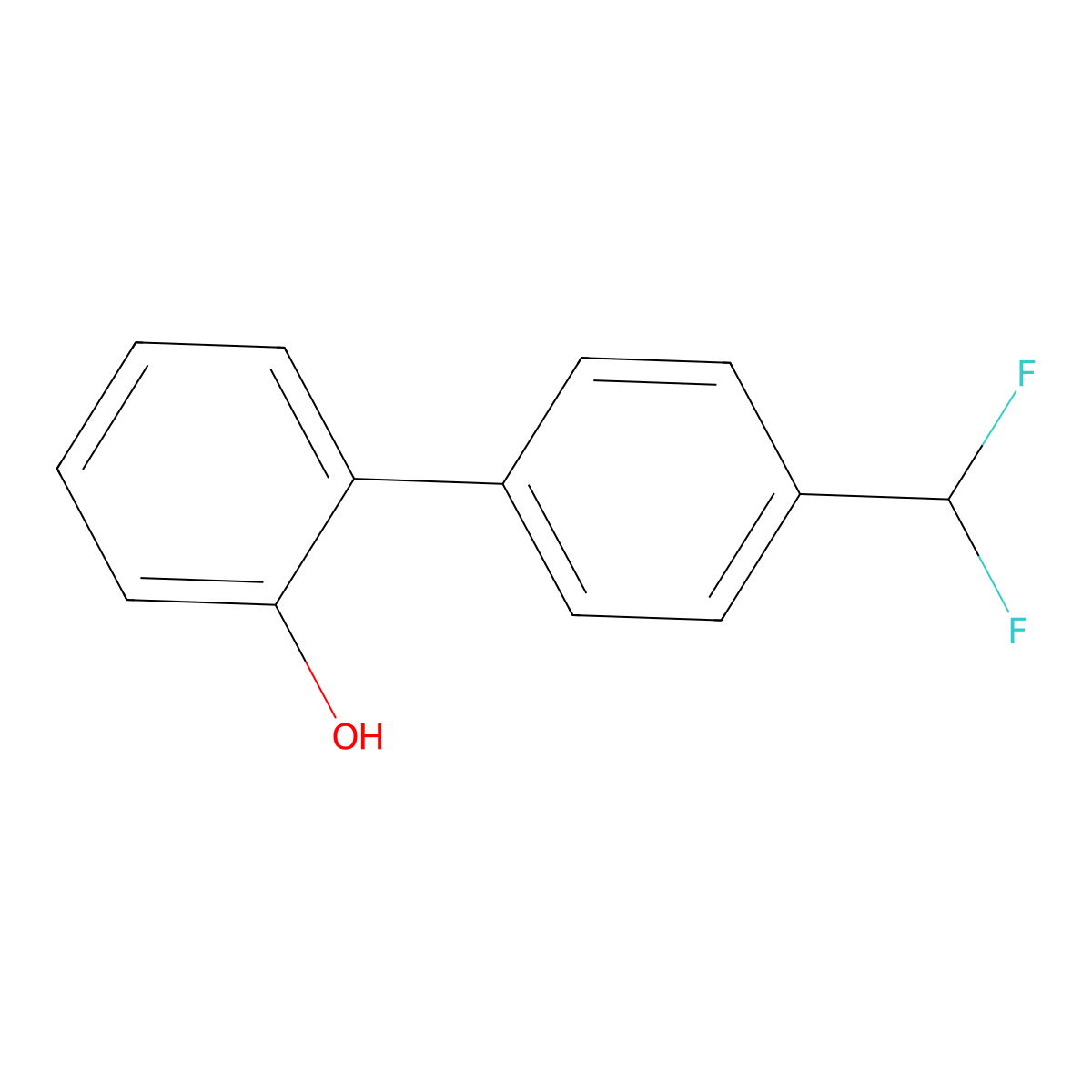 4'-(Difluoromethyl)[1,1'-biphenyl]-2-ol molecular structure, CAS 2163307-70-6