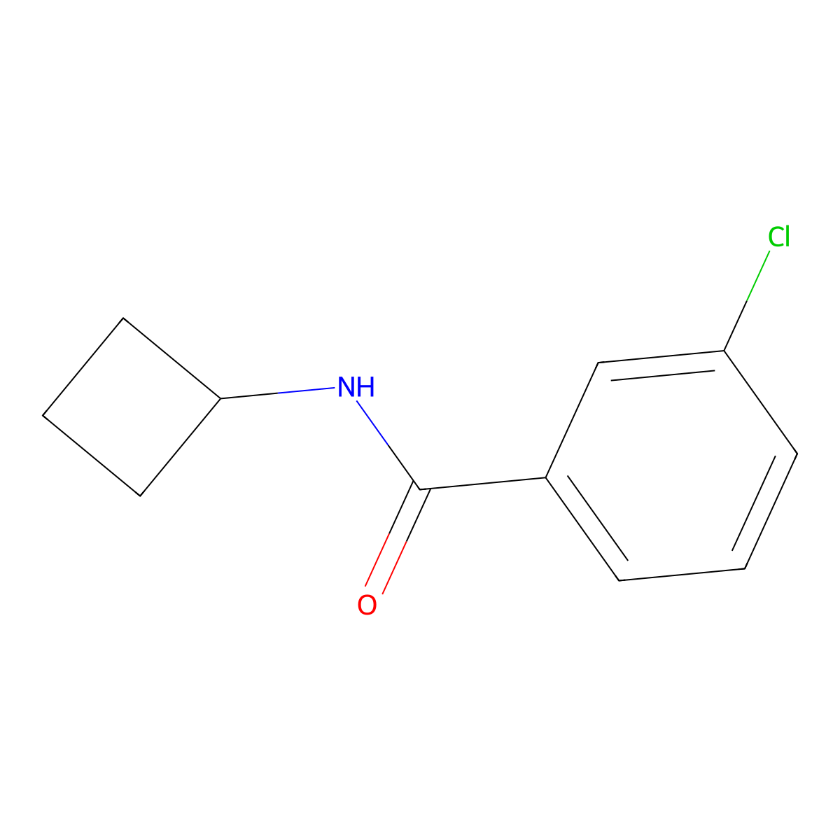 3-Chloro-N-cyclobutylbenzamide molecular structure, CAS 2163319-57-9