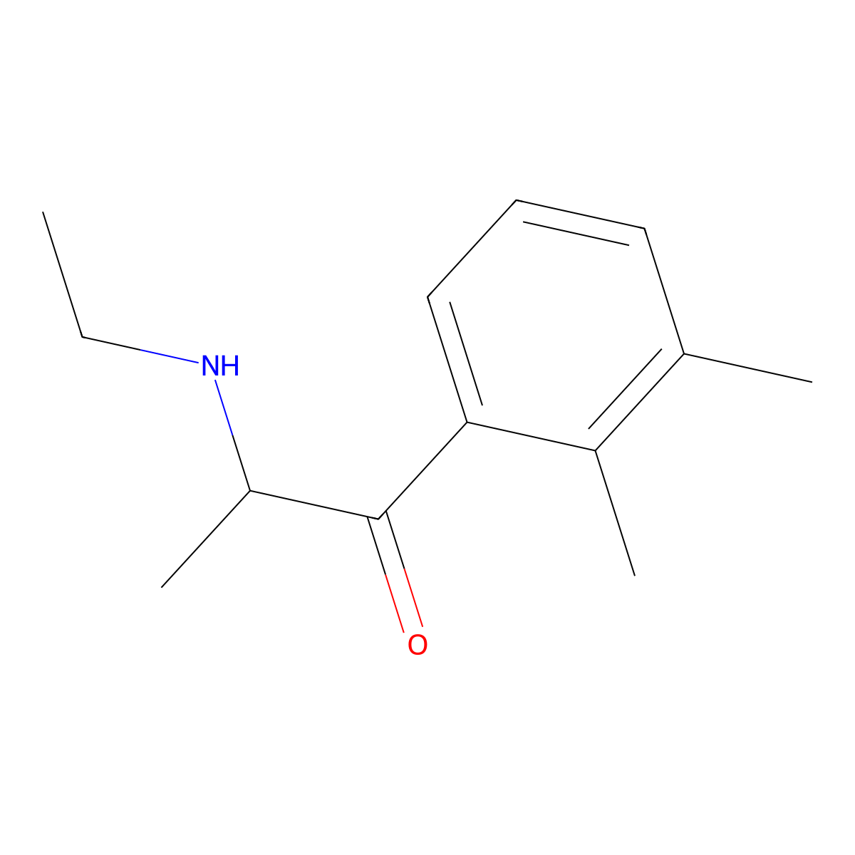 1-(Dimethylphenyl)-2-(ethylamino)propan-1-one molecular structure, CAS 2163571-69-3