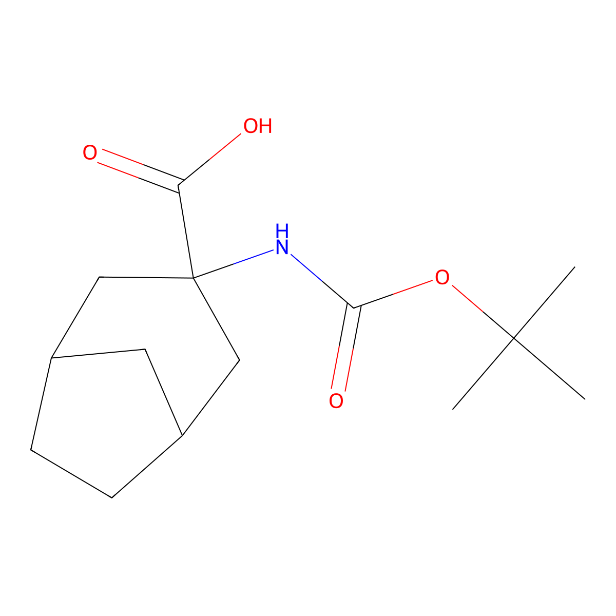 3-{[(Tert-butoxy)carbonyl]amino}bicyclo[3.2.1]octane-3-carboxylic acid molecular structure, CAS 2163715-16-8