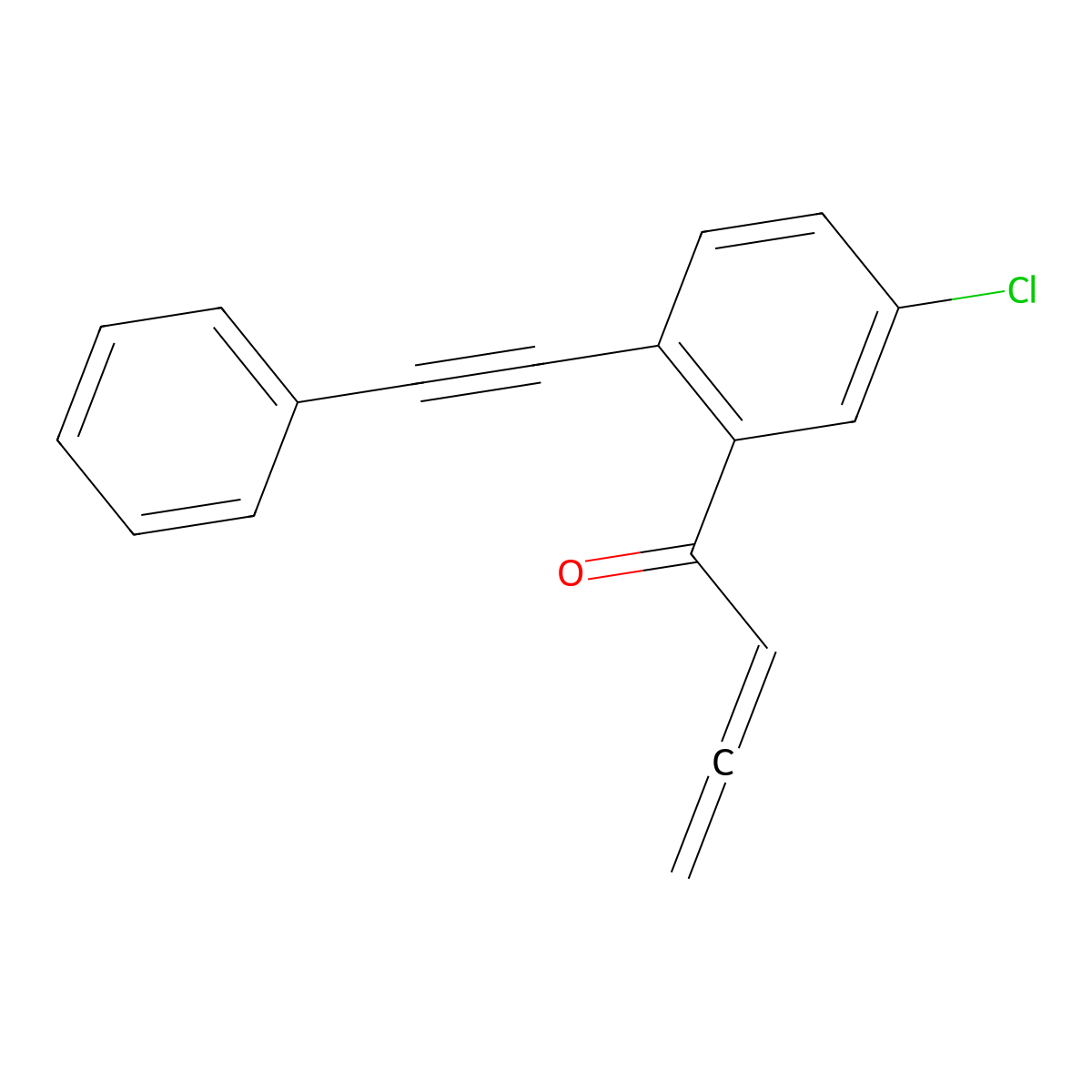 1-[5-Chloro-2-(2-phenylethynyl)phenyl]-2,3-butadien-1-one molecular structure, CAS 2163797-93-9