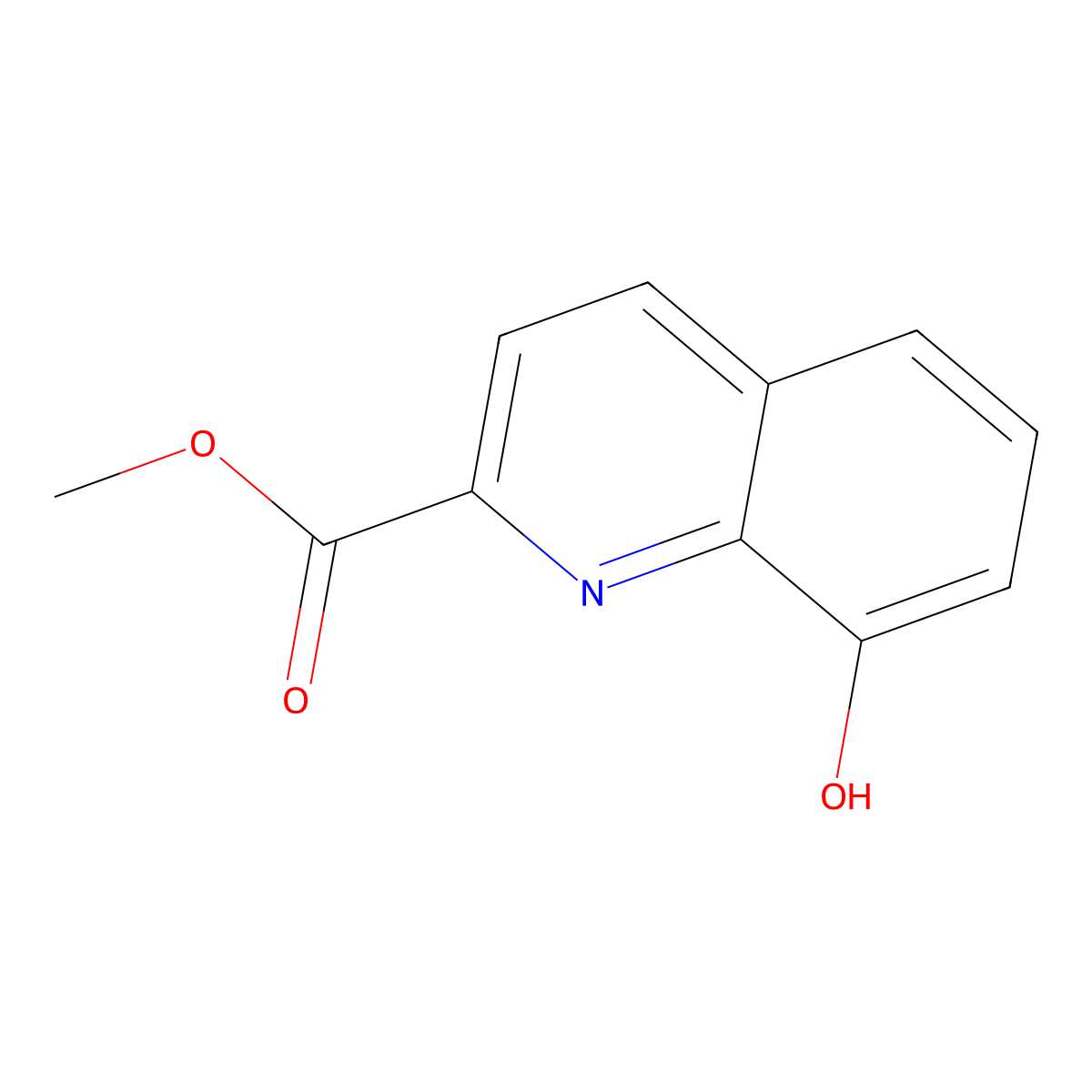 Methyl 8-Hydroxyquinoline-2-Carboxylate molecular structure, CAS 21638-90-4
