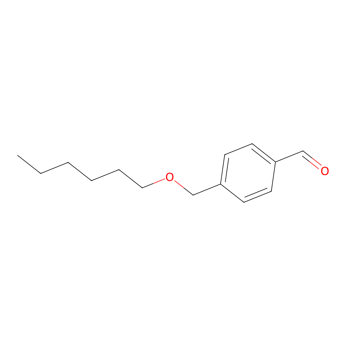 4-[(n-Hexyloxy)methyl]benzaldehyde molecular structure, CAS 216384-70-2