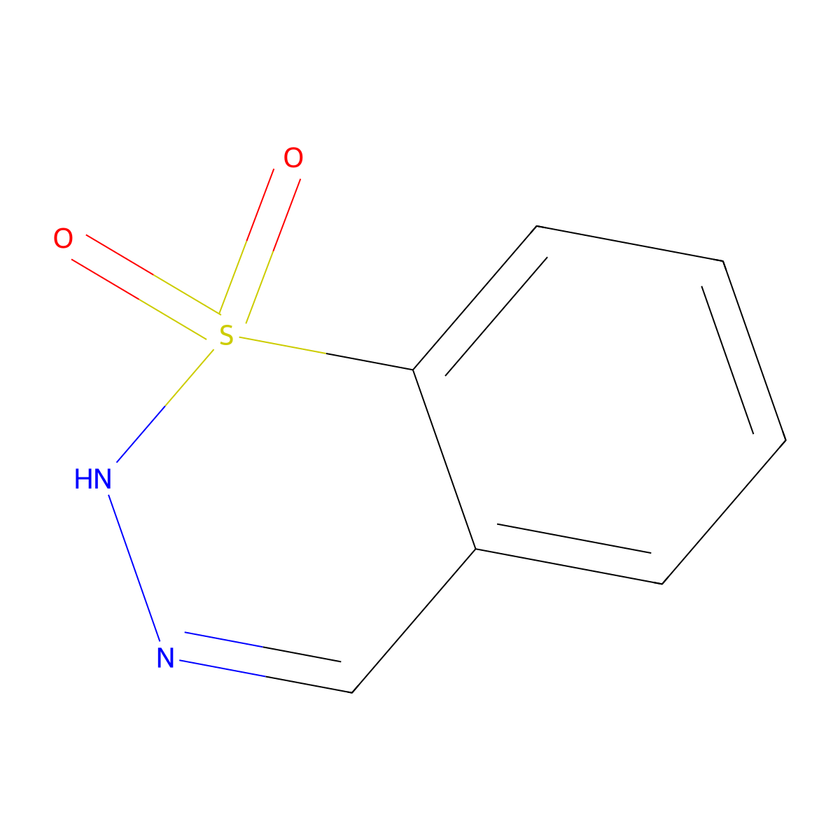 2H-1,2,3-benzothiadiazine-1,1-dione molecular structure, CAS 21639-39-4
